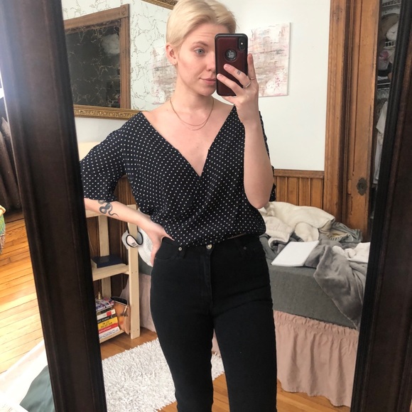 Sanctuary flutter sleeve polka dot blouse - Picture 5 of 15